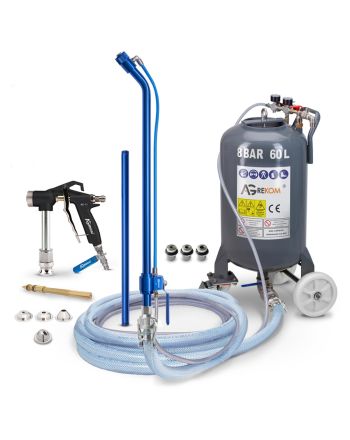 Professional gypsum filler sprayer with lance and gun 60 litres